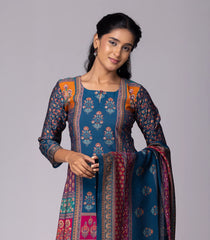 Navy blue Printed Kurta Set-RC5592