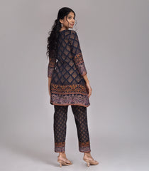 Black Printed Casual Co-ord set-CO5001