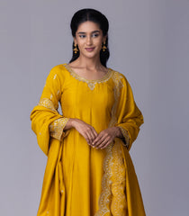 Bright Yellow Festive Anarkali Set-RC5585