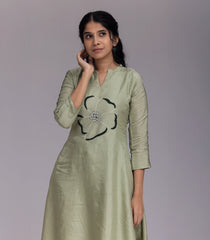 Pastel Green Embroidered Co-Ord Set-CO5006