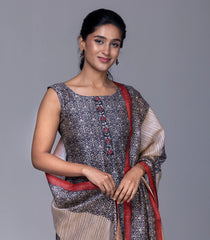 Black & White Printed Kurta Set-RC5572