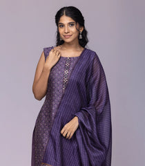 Violet Printed Festive Kurta Set-RC5577