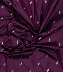 Dark Burugndy Handloom Banarasi Silk Saree With Floral Buttas & Meena Borde-BE1765
