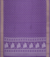 Lilac Printed Synthetic Moss Chiffon Saree With Checks-BL5732