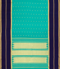 Aquamarine Woven Mysore Silk Saree With Contrast Zari Border-MS3483