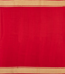 Red Woven Mysore Silk Saree With Zari Motifs-MS3658