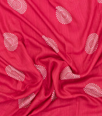Red Printed Synthetic Dola Silk Saree With Zari Border-SY0419