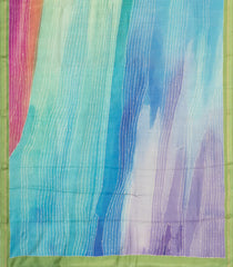 Multi Colour Printed Tussar Silk Saree With Abstract Motifs-TU3613