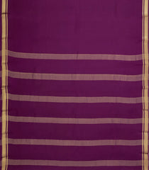 Burgundy Woven Mysore Silk Saree With Zari Border-MS3709
