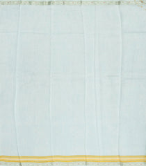 Light Blue Handloom Chanderi Cotton Saree With Printed Floral Motifs-CC1232