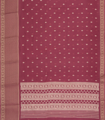 Dusty Peach Woven Synthetic Dola Silk Saree With Printed Floral Motifs-BL4715