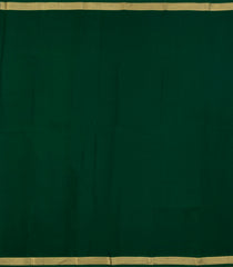 Dark Green Woven Mysore Silk Saree With Zari Border-MS3418
