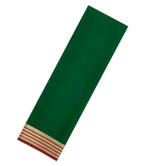 Dark Green Woven Mysore Silk Saree With Contrast Border-MS3755