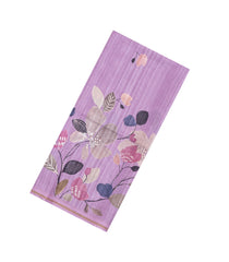 Lavender Printed Synthetic Tussar Silk Saree With Floral Motifs-SY0177