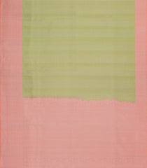 Pista Greem Handloom Soft Silk Saree With Stripes & Contrast Border-SO4613