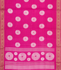 Pink Printed Synthetic Dola Silk Saree With Zari Stripes & Border-SY0408