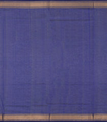 Blue Handloom Silk Cotton Saree With Parrot Buttas-SC4414