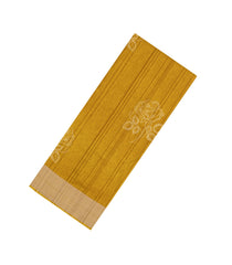 Mustard Woven Synthetics Dola Silk Saree With Zari Border-BL5261