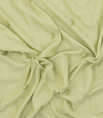 Light Green Handloom Bengal Cotton Saree With Bird Buttas-BG1932-Light Green