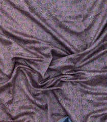 Lilac Printed Chanderi Cotton Saree With Zari Border-CC1610