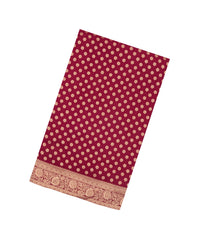 Maroon Woven Pure Viscose Saree With Floral Zari Motifs-BL6119