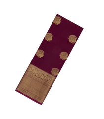 Crimson Woven Blended Viscose Saree With Zari Buttas-BL6088