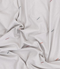 Off White Handloom Bengal Cotton Saree With Buttas-BG1946