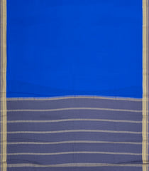 Blue Woven Mysore Silk Saree With Contrast Border-MS3568
