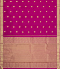 Pink Handloom Kanchipuram Silk Saree With Zari Buttas-KA15943