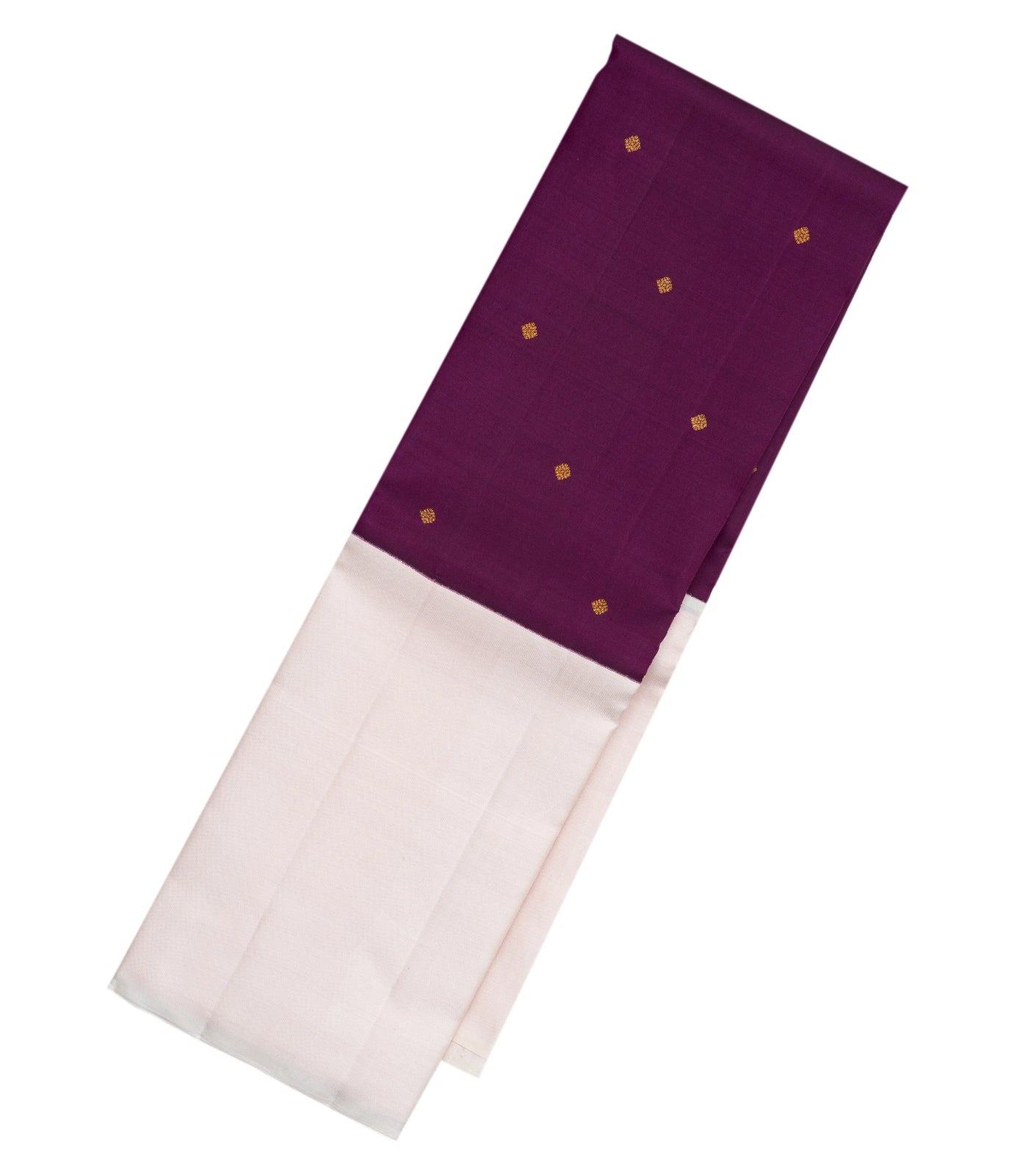 Korvai Buttas Semi Silk Saree With Maggam Work Blouse