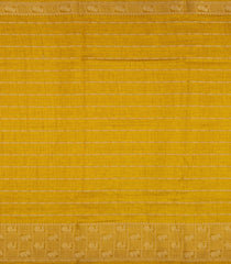 Mustard Woven Synthetic Dola Silk Saree With Zari Stripes-BL5717