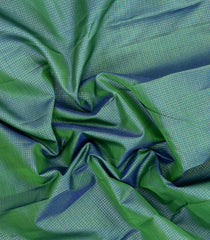 Green Handloom Kanchipuram Silk Saree With Zari Checks & Buttas-KA16308