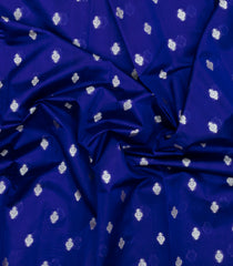 Blue Woven Banarasi Chiniya Silk Saree With Buttas & Contrast Border-BE1751