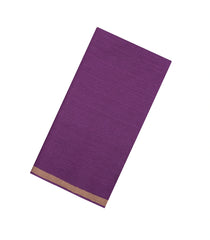 Dark Purple Woven Tussar Silk Saree With Zari Border-TU3553