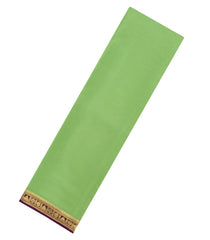 Pista Green Woven Mysore Silk Saree With Contrast Zari Border-MS3614