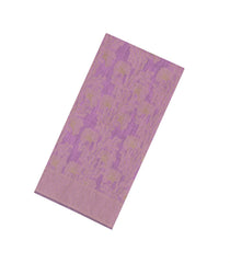 Lilac Woven Art Linen Saree With Floral Motifs-BL5650