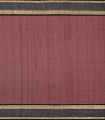Maroon Handloom Silk Cotton Saree With Zari Checks-SC4269