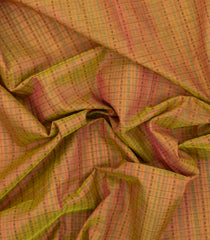 Beige Handloom Silk Cotton Saree With Checks-SC4227