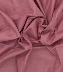 Dusty Peach Woven Linen Saree With Contrast Selvage & Pallu-LI0696