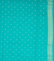 Aquamarine Woven Blended Aura Saree With Zari Buttas & Zari Border-BL5811