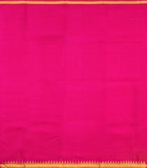 Hot Pink Handloom Kanchipuram Silk Saree With Veldhari Stripes-KA15784