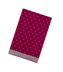 Magenta Woven Synthetic Blended Tissue Saree With Embroidered Motifs-EN2030