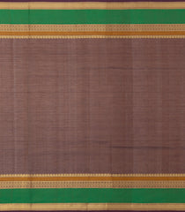 Brown Handloom Silk Cotton Saree With Checks-SC4281