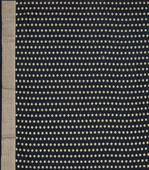 Black Woven Blended Soft Silk Saree With Digital Weaving Pallu-BL3566