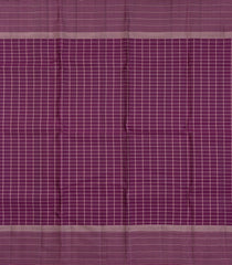 Magenta Handloom Soft Silk Saree With Checks & Buttas-SO4660