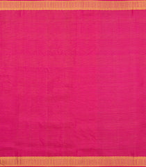 Purple Handloom Kanchipuram 9 Yards Silk Saree With Vairaoosi Stripes-KA13736