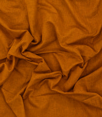 Orange Woven Bengal Cotton Saree With Red Border-BG1539