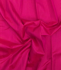 Pink Handloom Kanchipuram Silk Saree With Zari Stripes-KA15934