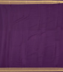 Hot Peach Woven Mysore Silk Saree With Contrast Zari Border-MS3782
