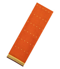 Orange Woven Mysore Silk Saree With Buttas-MS3422